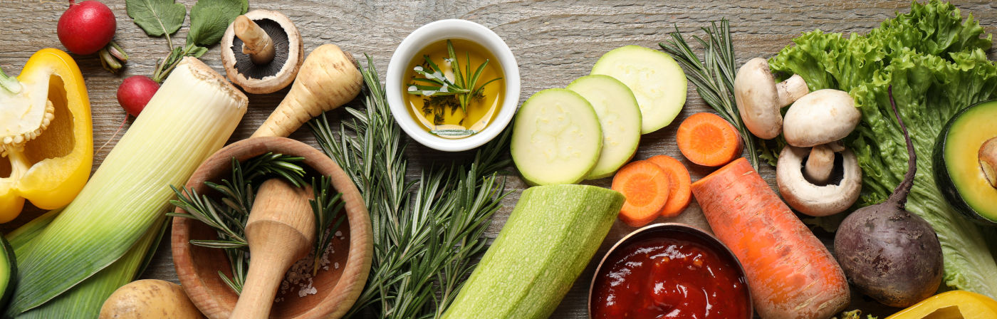 Vegetables on a cutting board