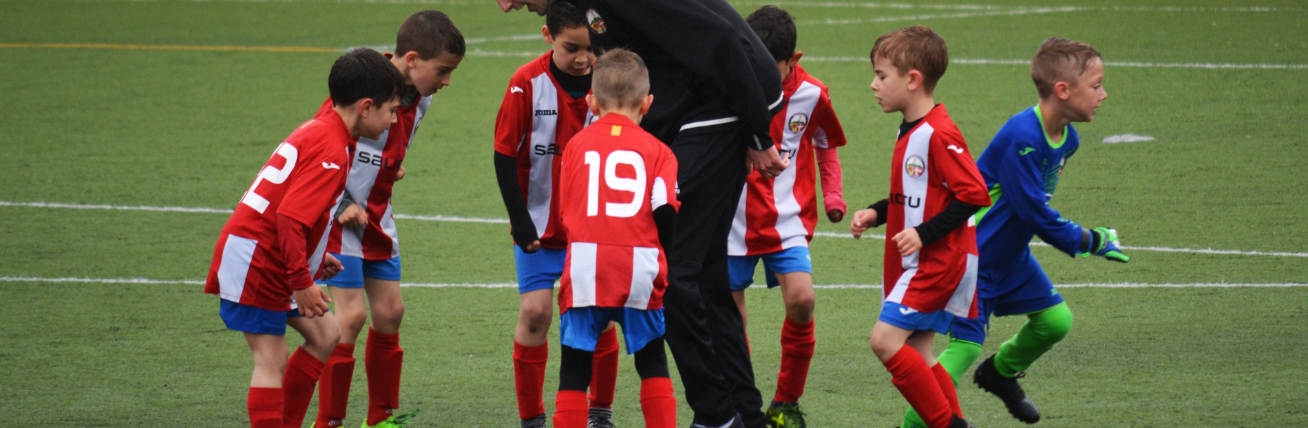 Kids playing soccer